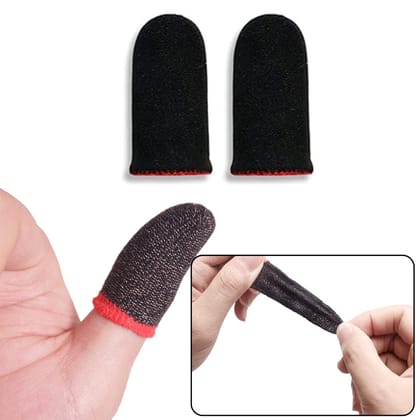DHRUVINSRI Thumb & Finger Sleeve for Mobile Game, PUBG,COD,FREEFIRE (1PAIR ONLY)