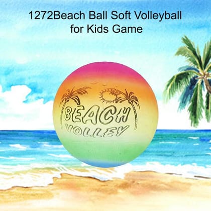 DHRUVINSRI Soft Beach Ball Volleyball – Colorful, Lightweight Game Ball for Fun Beach and Outdoor Activities