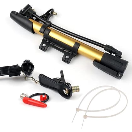 DHRUVINSRI Multicolor Aluminum Mini Bicycle Air Pump
