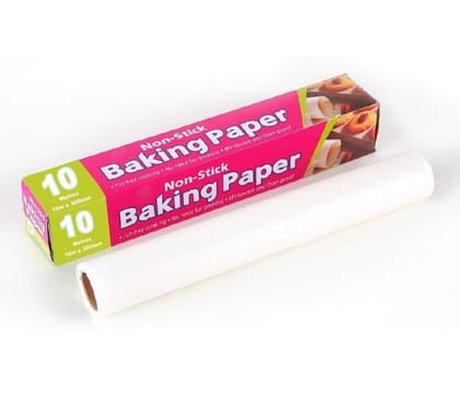 DHRUVINSRI Microwave Oven Proof Baking Paper – 10 Meter Roll,  1+1 Buy One Get One Free