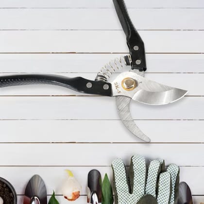 DHRUVINSRI Garden Shears Pruner Scissors: Durable, and Ergonomic Tool for Precise Plant Trimming