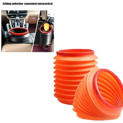 DHRUVINSRI Foldable Storage Bucket, Versatile Water Container and Dustbin, Multiple Use, Space-Saving Design for Home, Car, and Kitchen Use, for Organizing and Convenience