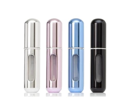 DHRUVINSRI Compact Mini Portable Perfume Empty Spray Bottle - Leak-Proof, Refillable Travel Size Perfume Atomizer for On-the-Go Fragrance, Convenient and Lightweight Design