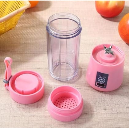 DHRUVINSRI Multi-Purpose Portable USB Electric Juicer 6-Blades, Protein Shaker, Blender Mixer Cup, Best for picnic, travel and everyday schedule