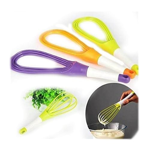 DHRUVINSRI Plastic Whisk Mixer – Versatile Balloon Whisk for Milk, Coffee, Eggs, and Juice Mixing with Effortless Performance