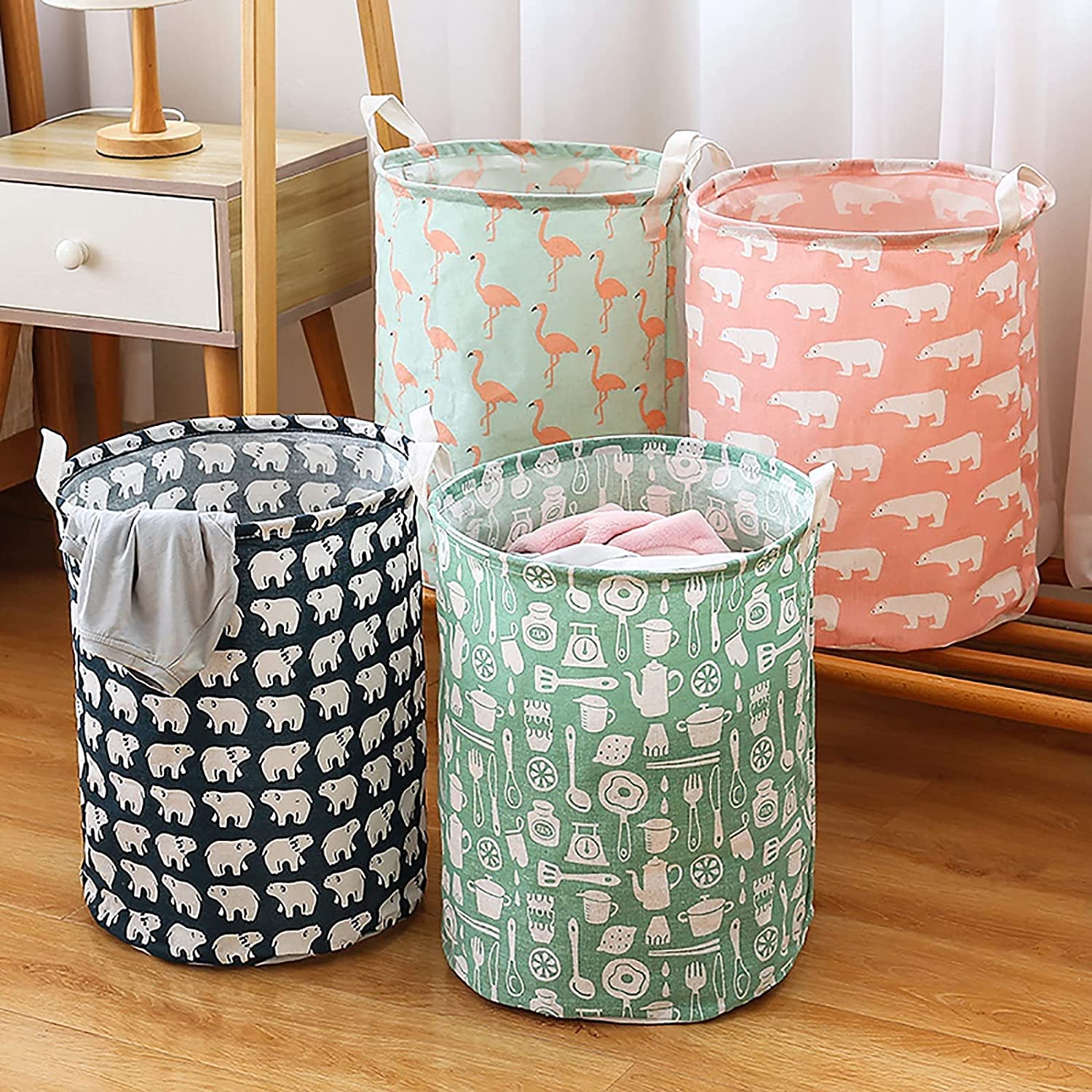 DHRUVINSRI Durable and Collapsible Laundry Storage Bag with Handles -1 piece  in One Pack
