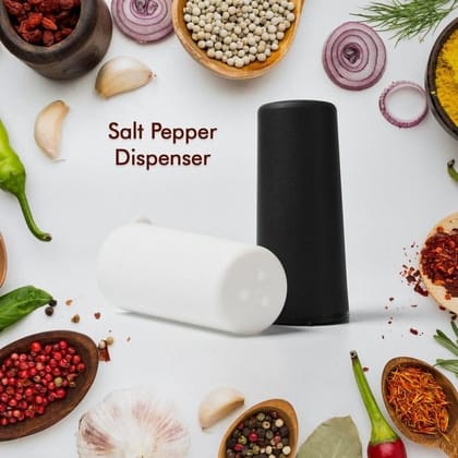 DHRUVINSRI Salt and Pepper Dispenser Set, Dishwasher Safe & Refrigeration Safe, Buy 1 Get 1 FREE,  Convenient and Stylish Seasoning Containers Pack of 2 Sets 
