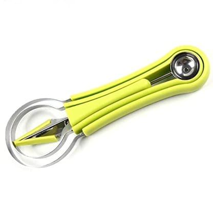 DHRUVINSRI 4-in-1 Stainless Steel Fruit Baller & Scooper Versatile Multi-Function Tool for Melon, Fruit, and Vegetable Shaping, Better for Garnishes, Salads, and Desserts