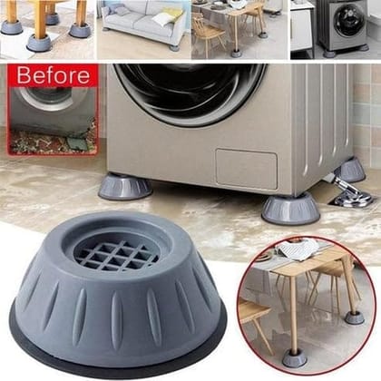 DHRUVINSRI Anti Vibration Pads for Washing Machine | Durable & Safe to Use | Reduces Noise & Vibration | Pack of 4(Multicolor)