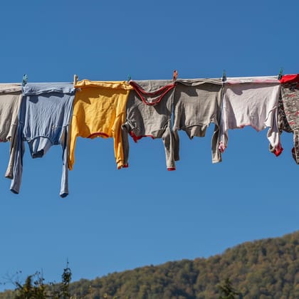 DHRUVINSRI Cloth Drying Wire, Rust Resistant, Heavy Duty, – Flexible, and Easy-to-Use for Quick and Convenient Clothes Drying, Ideal for Home or Travel, Multipurpose.Indoor Outdoor | Single Pack