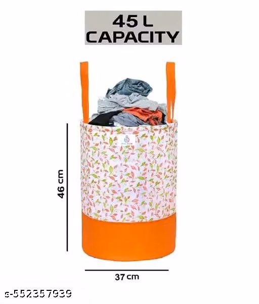 DHRUVINSRI Durable and Collapsible Laundry Storage Bag with Handles -1 piece  in One Pack