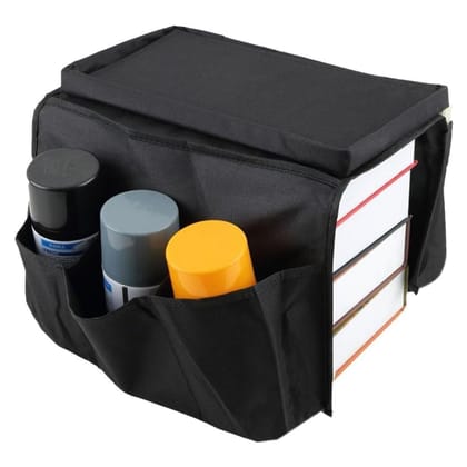 DHRUVINSRI Sofa Arm Rest Hanging Storage Bag – Convenient Storage Solution for Magazines, iPads, Books, and More, Ideal for Sofa Organization
