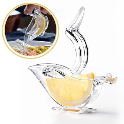 DHRUVINSRI Transparent Boat Shape Lemon Squeezer | Non-Toxic, Safe, and Simple to Use |for Citrus | Pack of 1