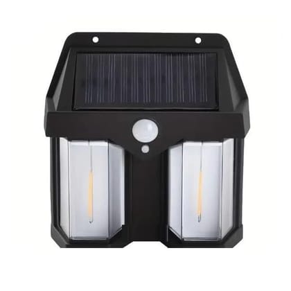DHRUVINSRI Outdoor Solar Wall Double Lamp Garden Villa Night Lamp, Waterproof. Induction Light (1 Pc)