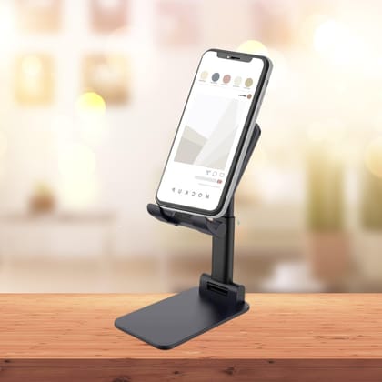 DHRUVINSRI Foldable Mobile Stand with Adjustable Angle – Portable Desktop Table Mobile Holder for Convenient Viewing and Hands-Free Use