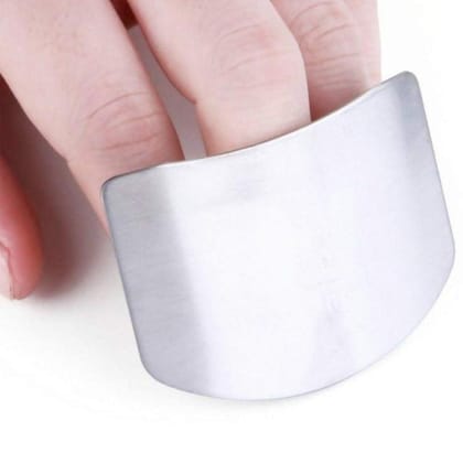 DHRUVINSRI Stainless Steel Finger Guard Cutting Protector 2+1 FREE