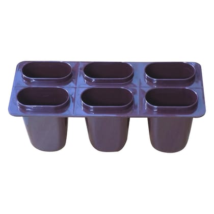 DHRUVINSRI Plastic Ice Candy Maker Kulfi Maker Moulds Set with 12 Cups (Multicolour)-Value Pack of 2 Sets