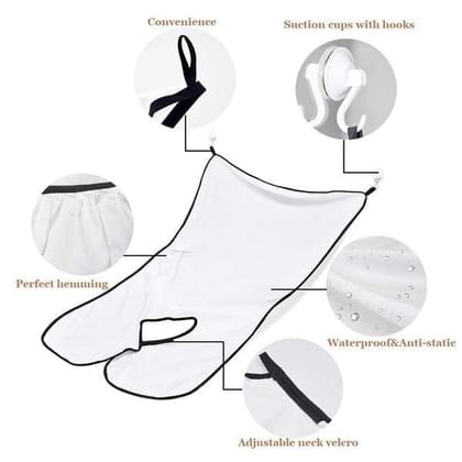 DHRUVINSRI Beard Apron Hair Clippings Catcher Grooming Bib