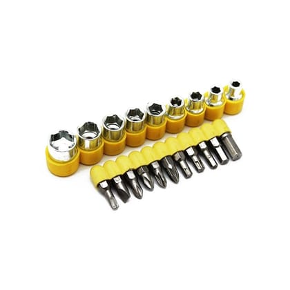 DHRUVINSRI 24-Piece T-Shape Screwdriver Set – Versatile Hand Tools with Ratchet Pawl, Socket Spanner, and Batch Heads for Efficient Use