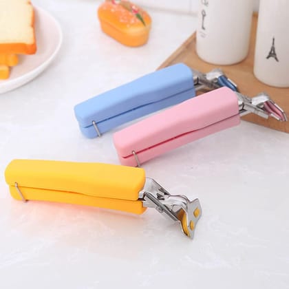 DHRUVINSRI Hot Dish Plate Clip Stainless Steel Plate Tongs Bowl Clips Dish Gripper Clips Hot Plate Bowls Clamp Holder Tong for Home, Kitchen