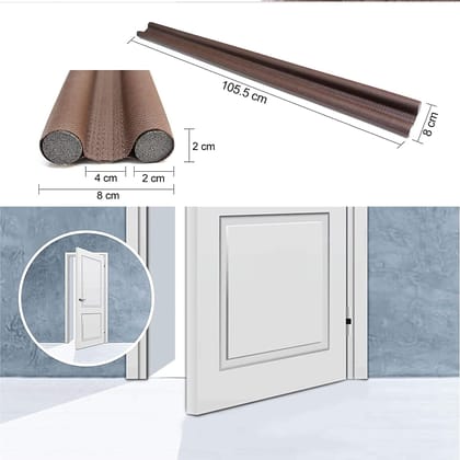 DHRUVINSRI Twin Door Draft Stopper/Guard Protector for Doors and Windows