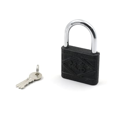 DHRUVINSRI Iron Padlock - 60mm Waterproof Brass Core Anti-Theft Door & Shed Lock